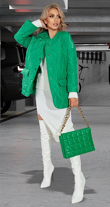 Стьобана куртка з накладними кишенями (42) Київ - фото 3