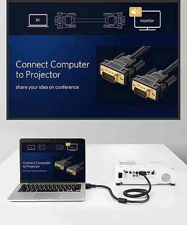 Кабель UGREEN VGA 1м, черный Киев