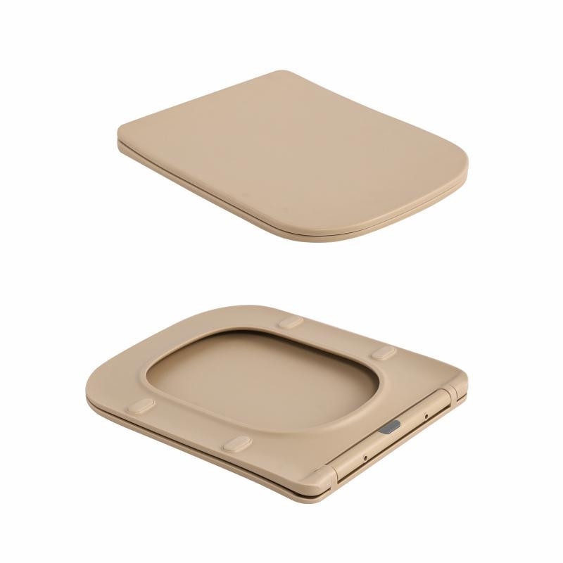 Унітаз підвісний Tern Ultra Quiet 490×365×325 мм, Beige, із сидінням Slim Duroplast / Soft-close / Quick Release QT17332303ASSB Київ - фото 8