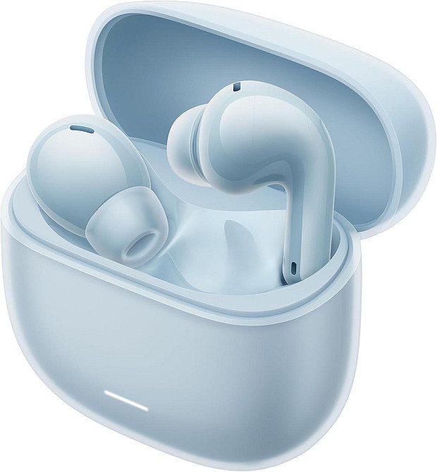 Бездротові вакуумні Bluetooth навушники Redmi з глибокими басами, активним шумозаглушенням, вкладиші з ANC 40 дБ, блакитні Київ - фото 2