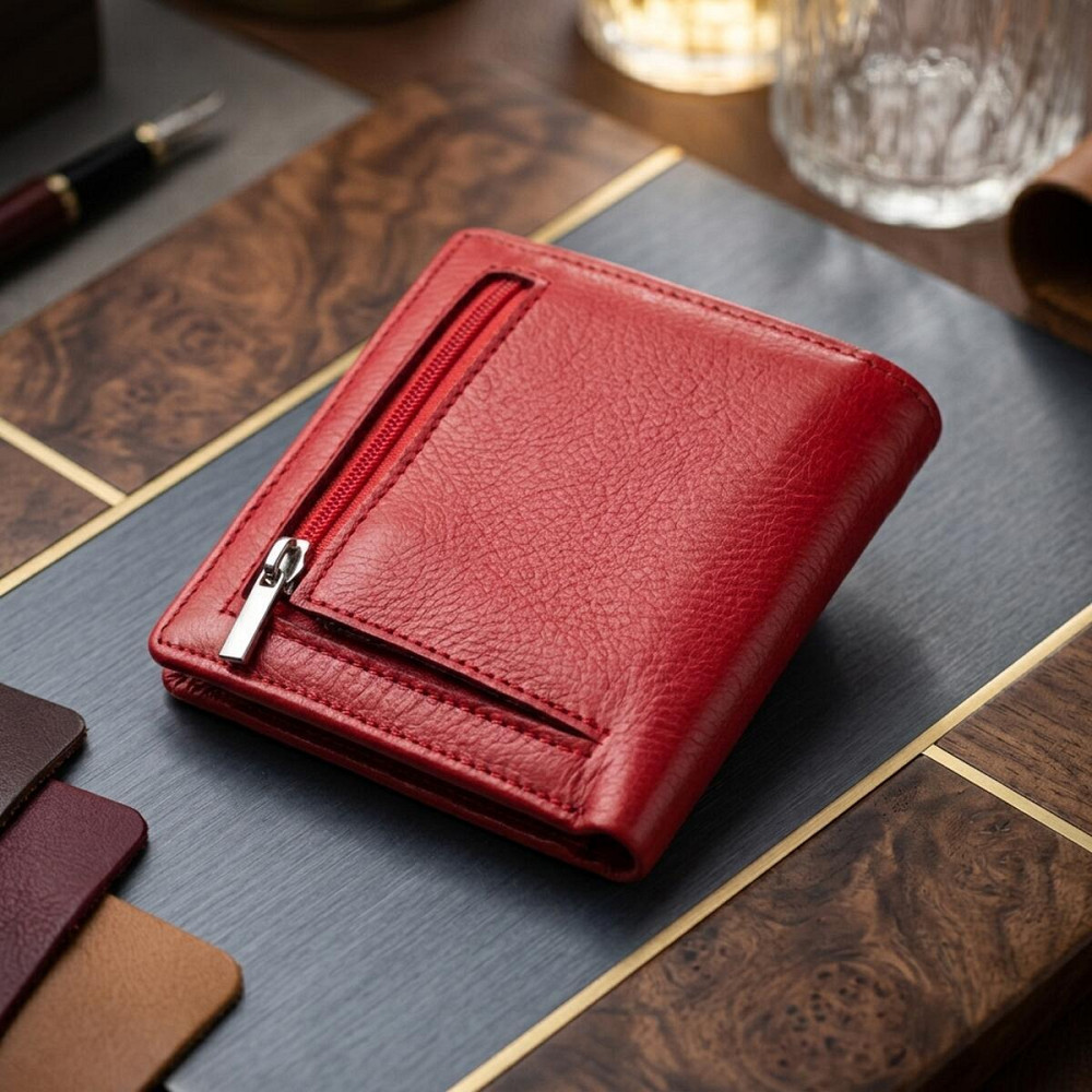 Яркий женский кошелек из натуральной кожи ST Leather 19465 Красный Киев - изображение 14