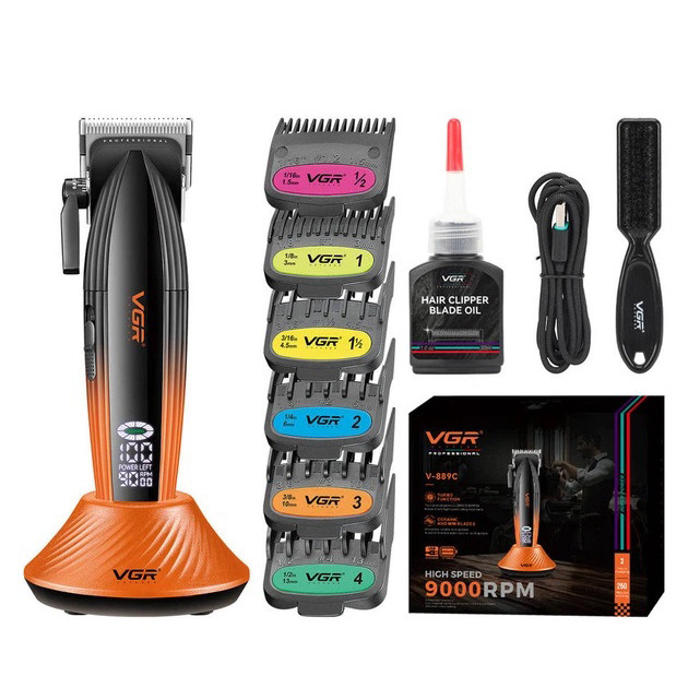 Машинка для стрижки волосся VGR V-889C керамічні леза 9000RPM OZ-90 Львів - фото 1