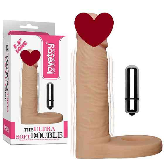 Насадка на член 5.8 The Ultra Soft Double Vibrating Sex Aura Київ