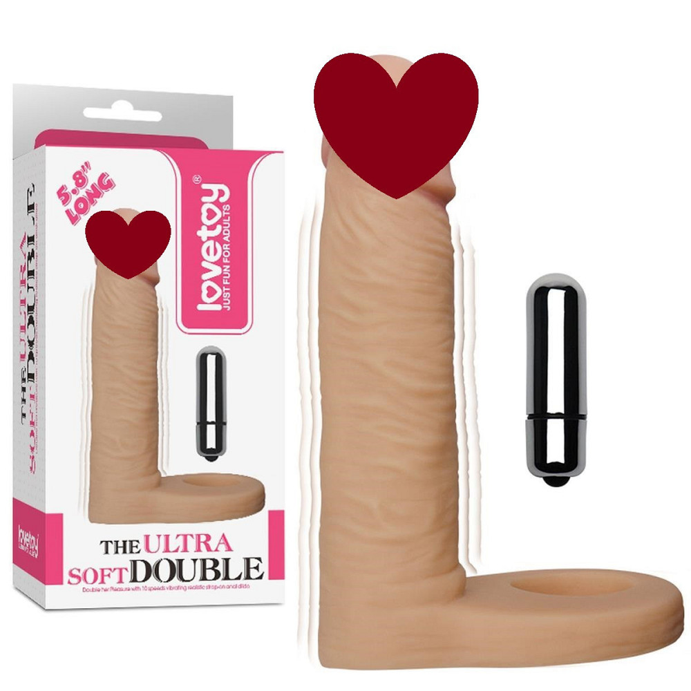 Насадка на член 5.8 The Ultra Soft Double Vibrating Sex Aura Киев - изображение 1