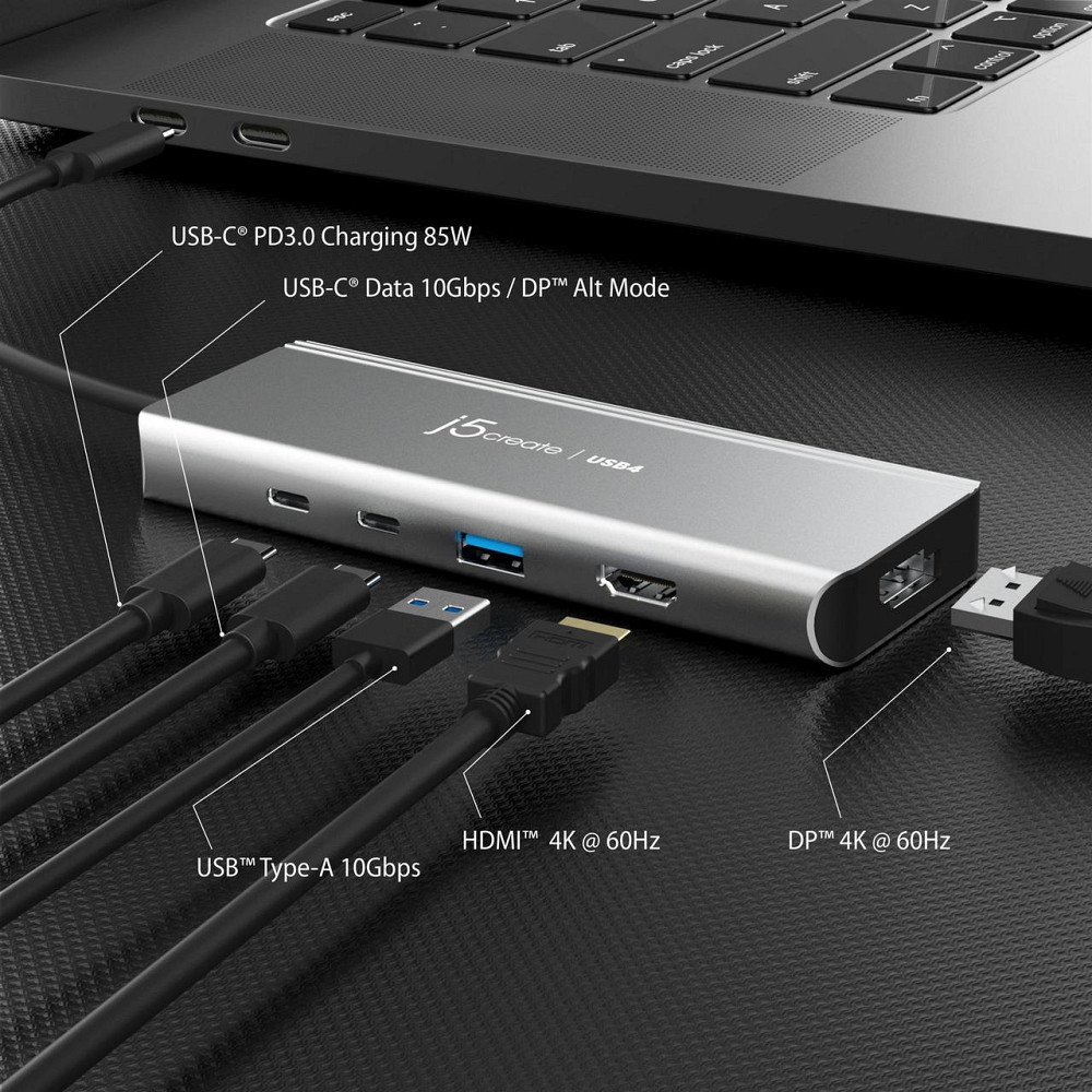 USB-хаб J5create USB-C 5-в-1 Grey (JCD401-N) ( 13983 ) Харків - фото 3