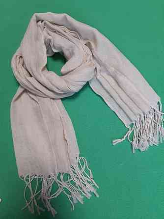 Бежевый шарф женский - размер шарфа приблизительно 170*65см, 100% полиэстер Киев