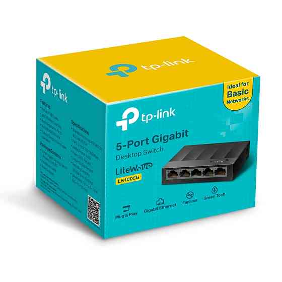Комутатор TP-Link LiteWave LS1005G 5-портовий некерований Киев