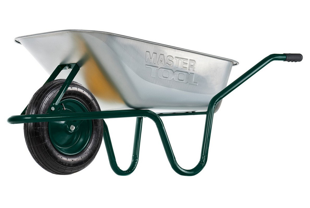 MASTERTOOL Тачка садово-будівельна MASTERTOOL D-1 одноколісна 100 л/160 кг колесо пневматичне з Коломия - фото 2