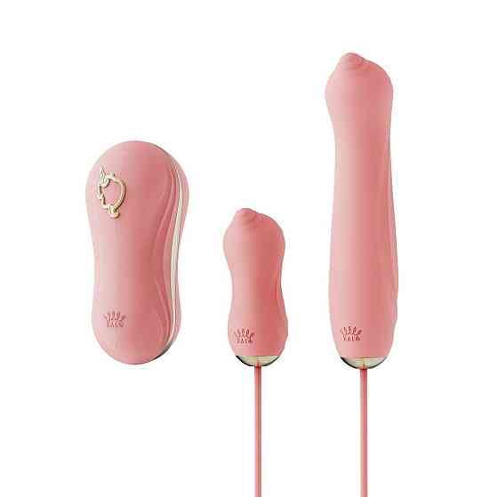 Набор 3в1 Zalo – UNICORN Set Pink, виброяйцо, пульсатор, вакуумный стимулятор Sex Aura Киев