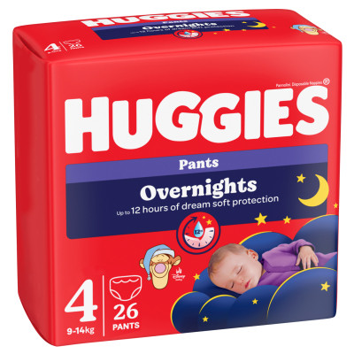 Підгузки Huggies Overnights Pants Трусики 4 9-14 кг 26 шт. (5029053581088) Вінниця - фото 1