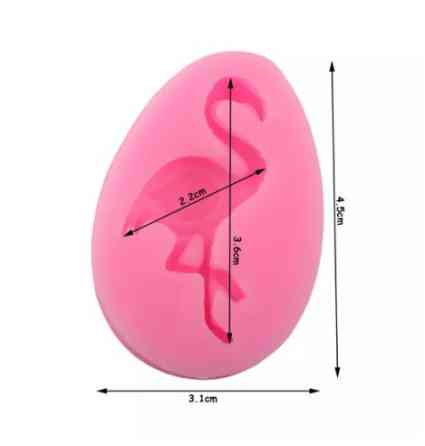 Молд силиконовый Фламинго маленький 31 на 45 мм розовый Киев