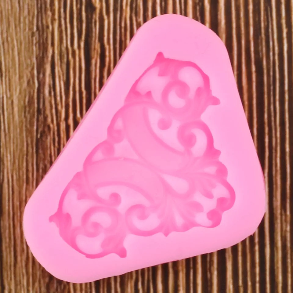 Молд силиконовый Абстракция 55 на 38 мм розовый Киев - изображение 4