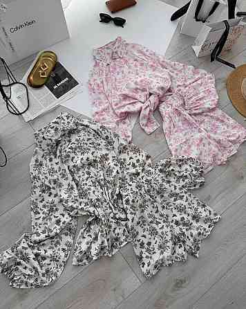 Женский стильный повседневный костюм из натуральной ткани штапель Одесса