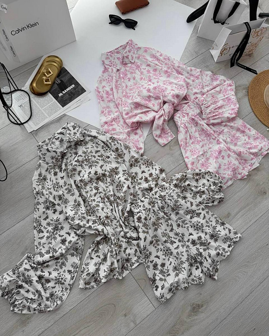 Жіночий стильний повсякденний костюм з натуральної тканини штапель Одеса - фото 6