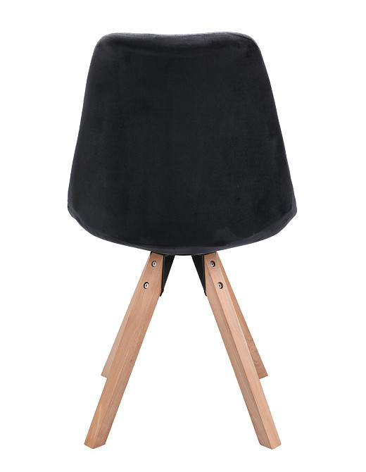 Стілець Saida Jumi у скандинавському стилі з дерев'яними ніжками чорний Київ - фото 6