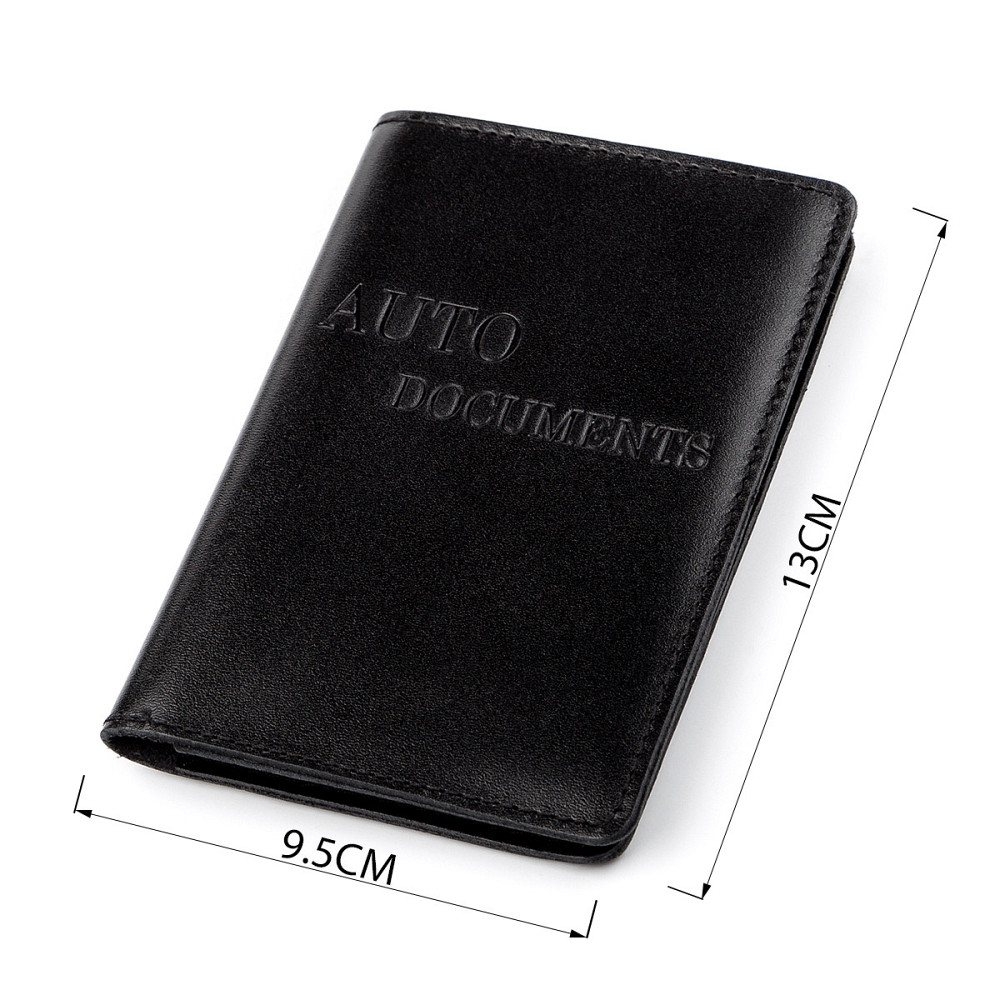 Обложка для автодокументов Shvigel 13924 кожаная Черная Киев - изображение 3