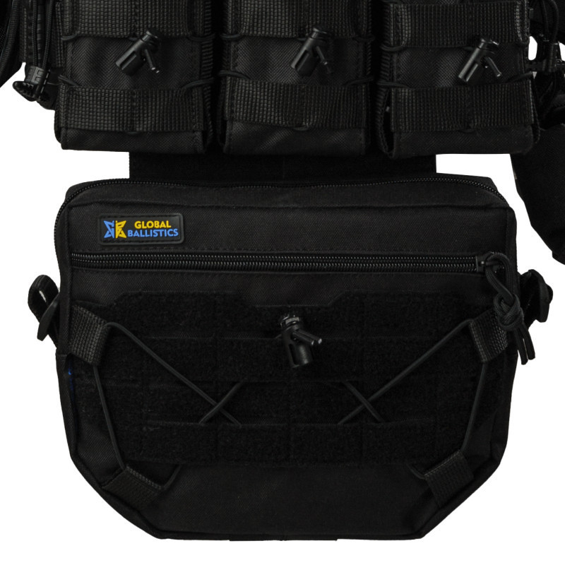 Плитоноска тактична Warmor Gen.3 Pro Max зі швидким скиданням з підсумками (Чорна) Вінниця - фото 8