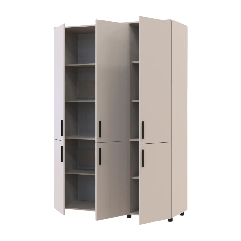 Шафа для одягу Doros Торн Кашемір 3 ДСП (полиці) 135х51.6х200 (DRS-012058) Львів - фото 7