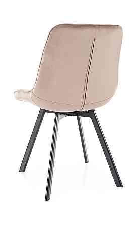 Стілець MONTI VELVET чорний каркас/темний беж BL.40 Киев