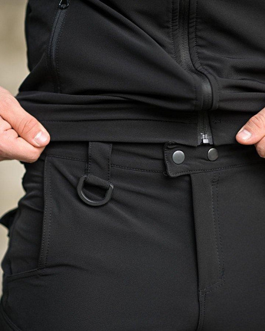 Эластичная тактический костюм agony черный НП4880 Одесса - изображение 8