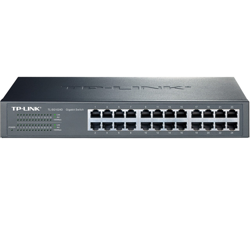 Комутатор TP-Link TL-SG1024D (24хGE, метал, настільний/монтаж у стійку) ( Ні ) Харків - фото 3