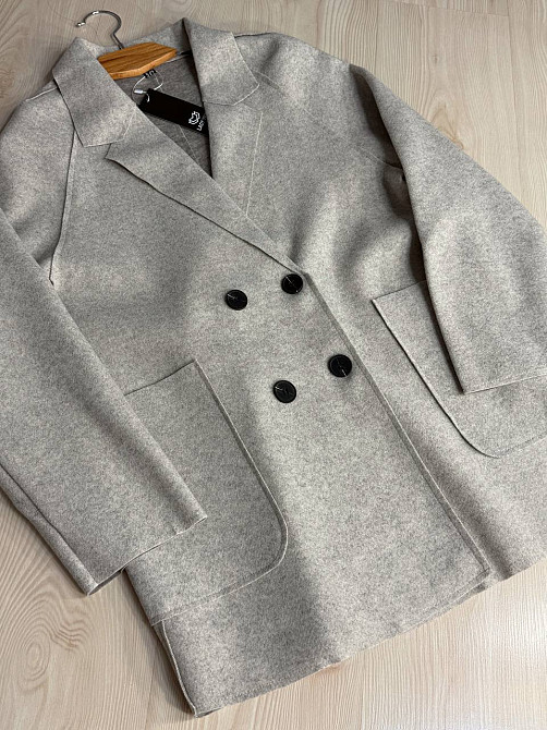 Жакет женский LADY YEP 2057 оверсайз удлиненный с карманами бежевый, бежевый, one size Киев - изображение 12