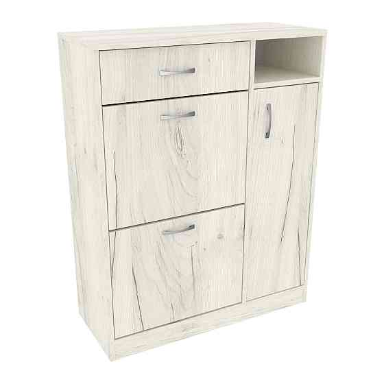 Тумба для обуви №5, Дуб Крафт Білий, 800/350/1010 Львов