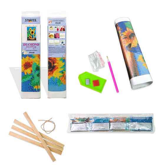 Алмазна мозаїка без підрамника "Гепард" JSDF79613 30х40 см Вінниця