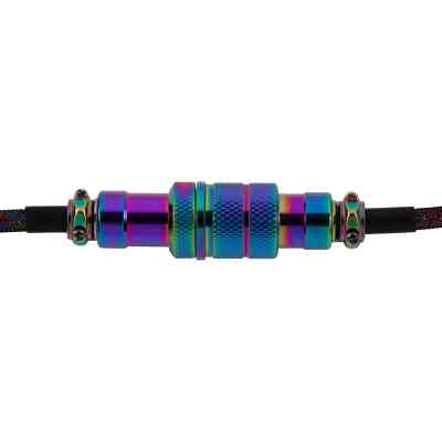 Дата кабель USB-C + USB A to USB-C 1.08m Premium Coiled Aviator black Keychron (CAB7_KEYCHRON) Винница