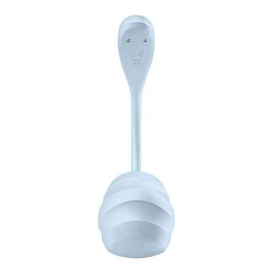 Смарт-віброяйце Satisfyer Smooth Petal Connect App Light Blue Sex Aura Київ