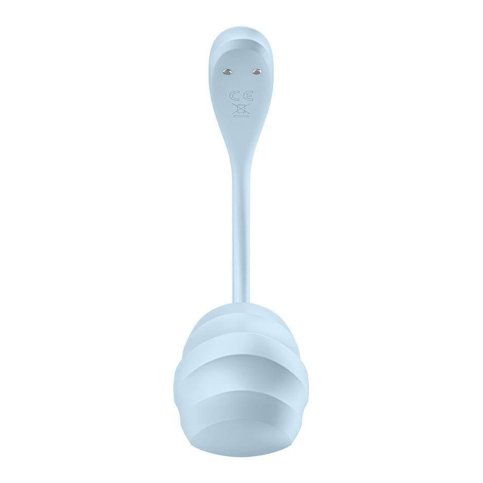 Смарт-віброяйце Satisfyer Smooth Petal Connect App Light Blue Sex Aura Київ - фото 3
