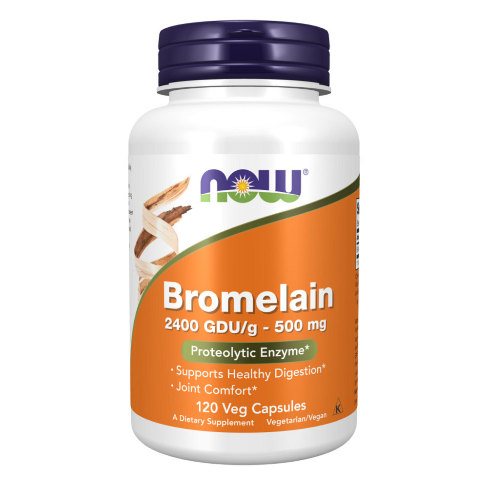 Бромелайн NOW Foods Bromelain 500mg 120 vcaps Киев - изображение 1