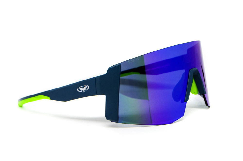 Окуляри захисні Global Vision Astro Blue (G-Tech™ blue), дзеркальні сині в синій оправі (з можливістю установки діоптрійної Запорожье - изображение 3