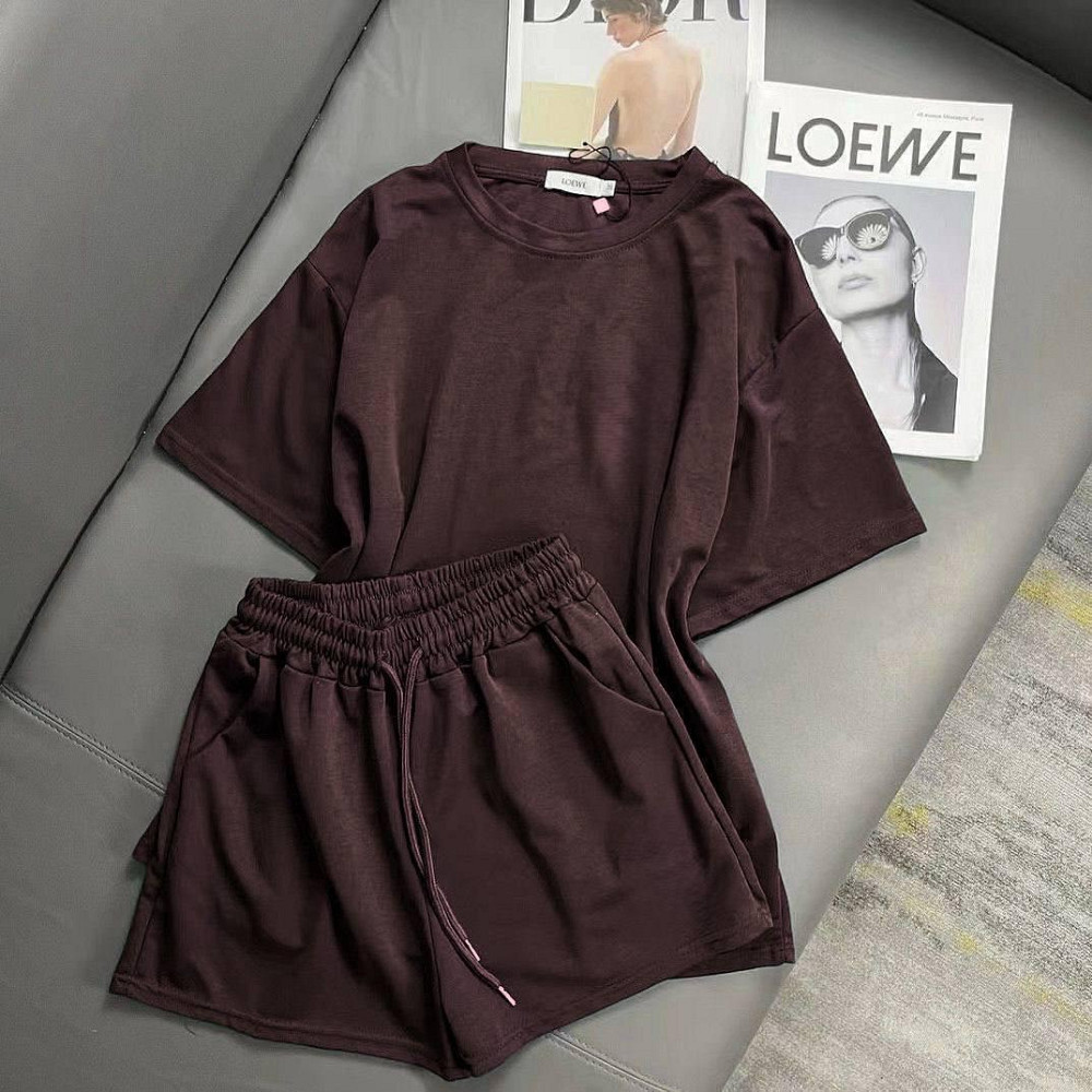 Женский летний базовый костюм двойка: футболка и шорты турецкая двунитка Одесса - изображение 1