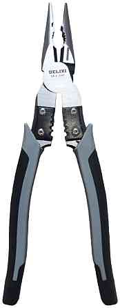 Плоскогубці DELIXI 7" з функцією зачистки та обжиму Київ