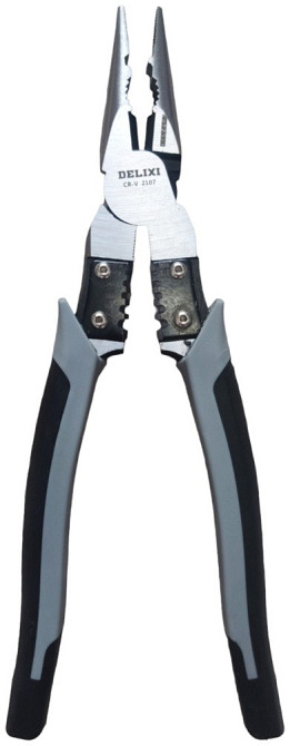 Плоскогубці DELIXI 7" з функцією зачистки та обжиму Київ - фото 4
