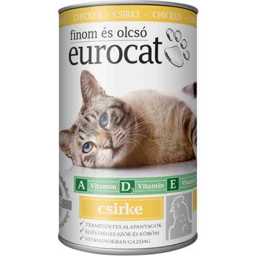 Корм вологий EuroCat Poultry для котів шматочки в желе з птицею 415 г Київ