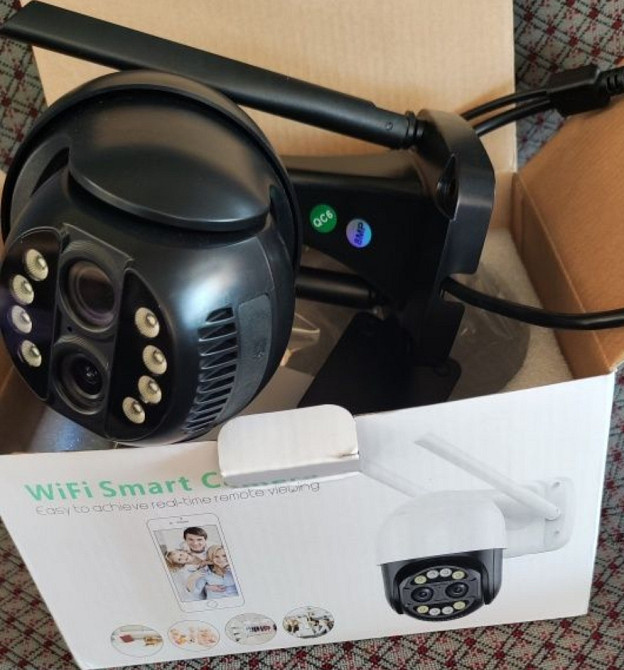 Поворотная Камера: ICSSE IP Wi-Fi 8мп.Две Линзы 8хZOOM Киев - изображение 1