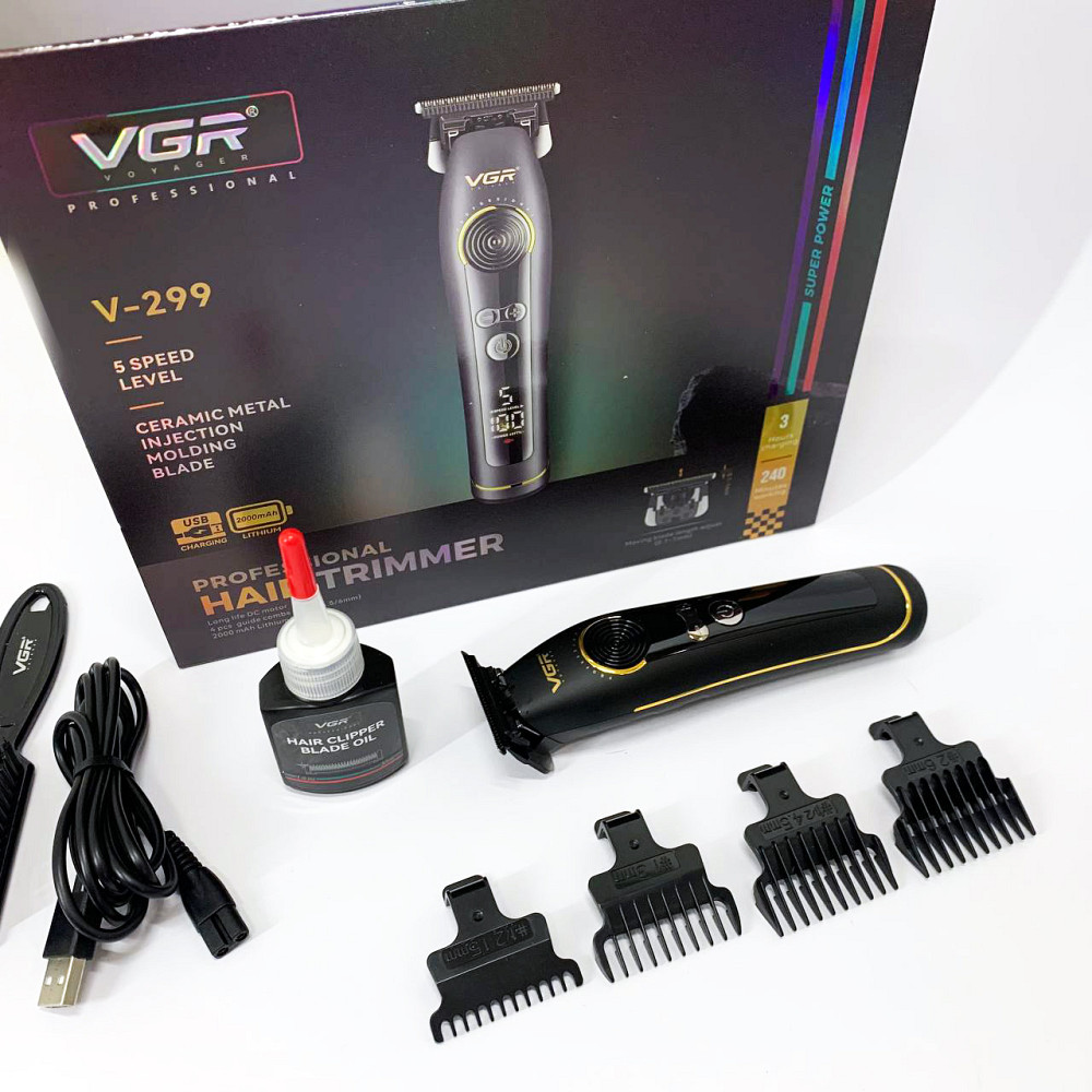 Отличная машинка для стрижки волос VGR V-299, Машинка для стрижки волос мощная Триммер висков KN-60 Львов - изображение 7