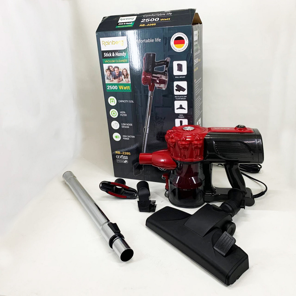 Пылесосы контейнерные домашние Rainberg RB-2265 2500 Вт, Пылосос для дома, Ручной колбовой пылесос EN-94 Киев - изображение 7