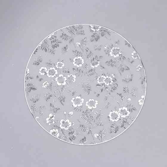 Yiwu Килимок для сервірування столу Flowers 38 см, срібло HP-36327-12G Коломия