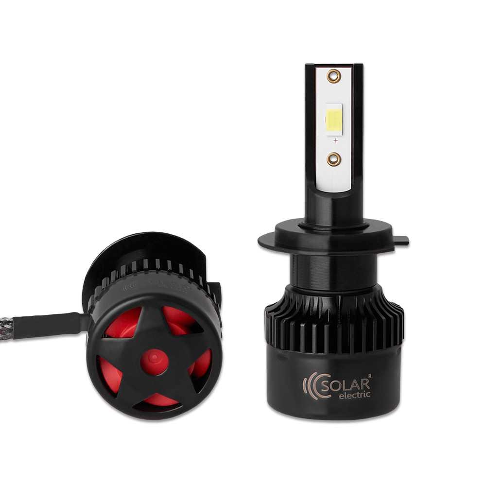 Автолампа Solar LED H7 12/24V 50W 5000Lm 6500K CSP3570 2шт Львів - фото 3