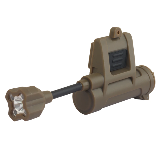 Ліхтар тактичний MPLS Charge 4.0 big size з кріпленням на шолом Койот Київ