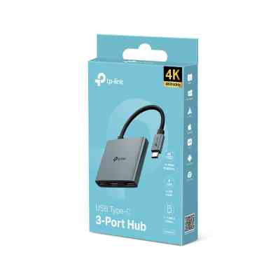 Концентратор TP-Link USB-C 3-in-1 1xUSB 3.0 + 1xUSB-C PD 100W + 1xHDMI (UH3020C) Вінниця