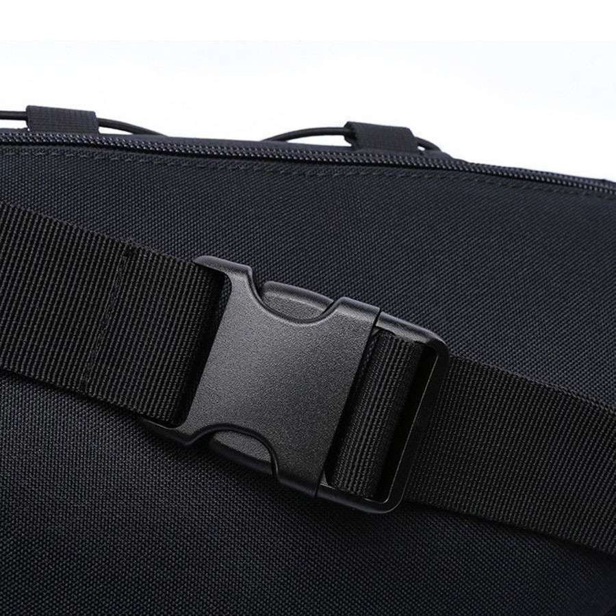 Чоловіча сумка рюкзак слінг, Нагрудна чоловіча сумка тактична чорна Нагрудна тактична тканинна DB-49 Івано-Франківськ - фото 3