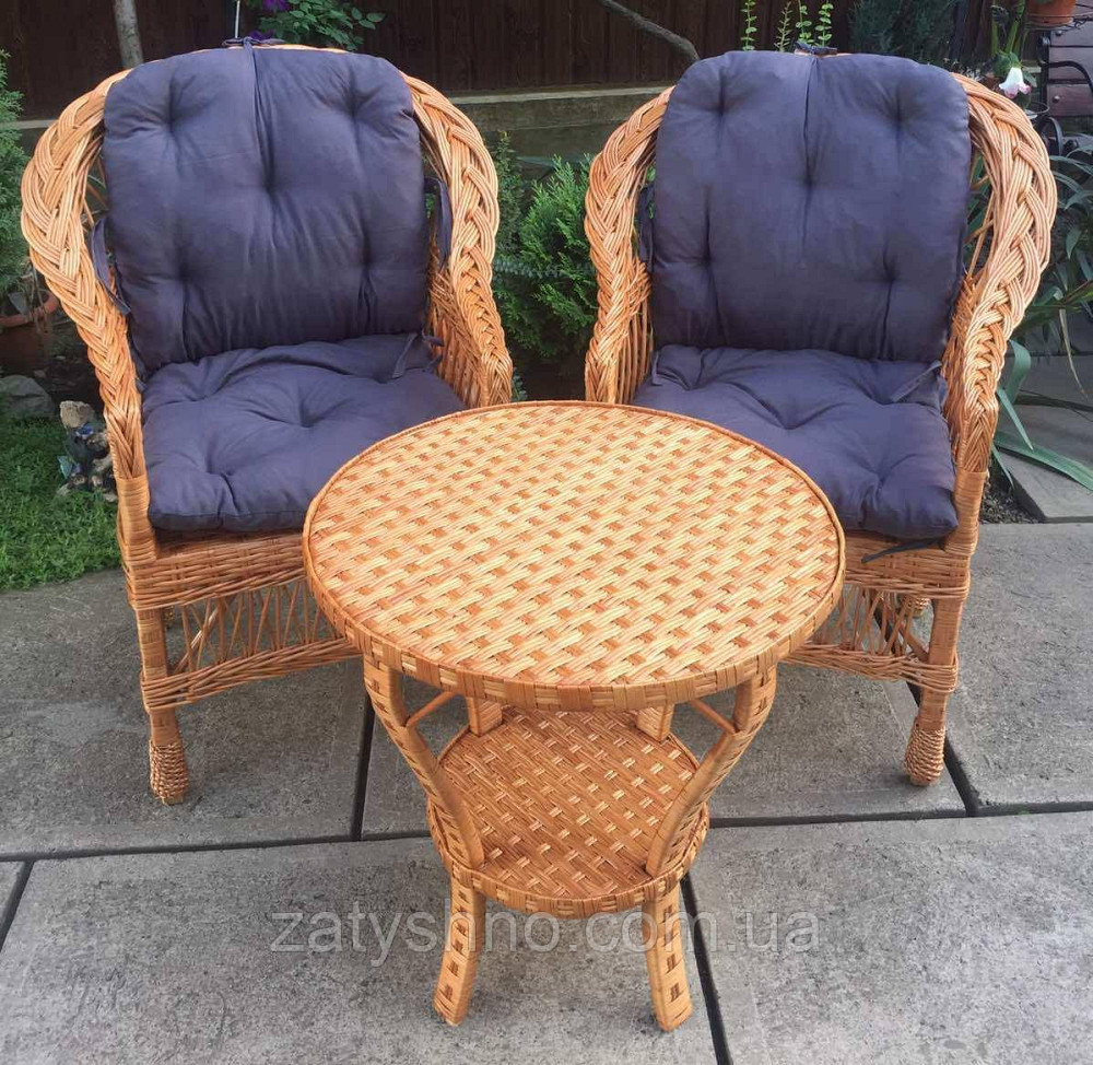 Мебель плетеная из лозы  |  Мебель из лозы с подушками |мебель плетеная с овальным столом Киев - изображение 3