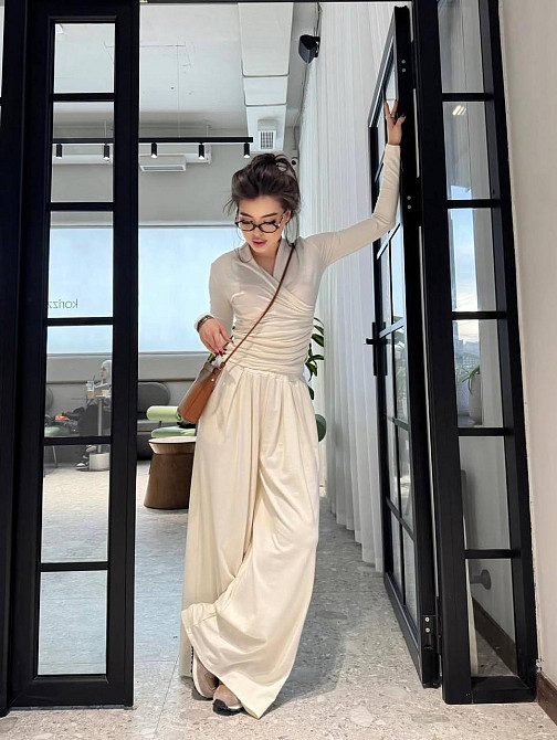 Женский стильный повседневный комплект двойка ангора Молочный, 42/44 Одесса - изображение 9