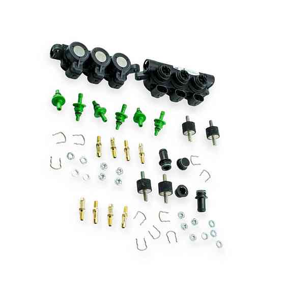 Форсунки 6 цилиндров (3х2) polymer + монтажный набор и штуцера aeb Мукачево