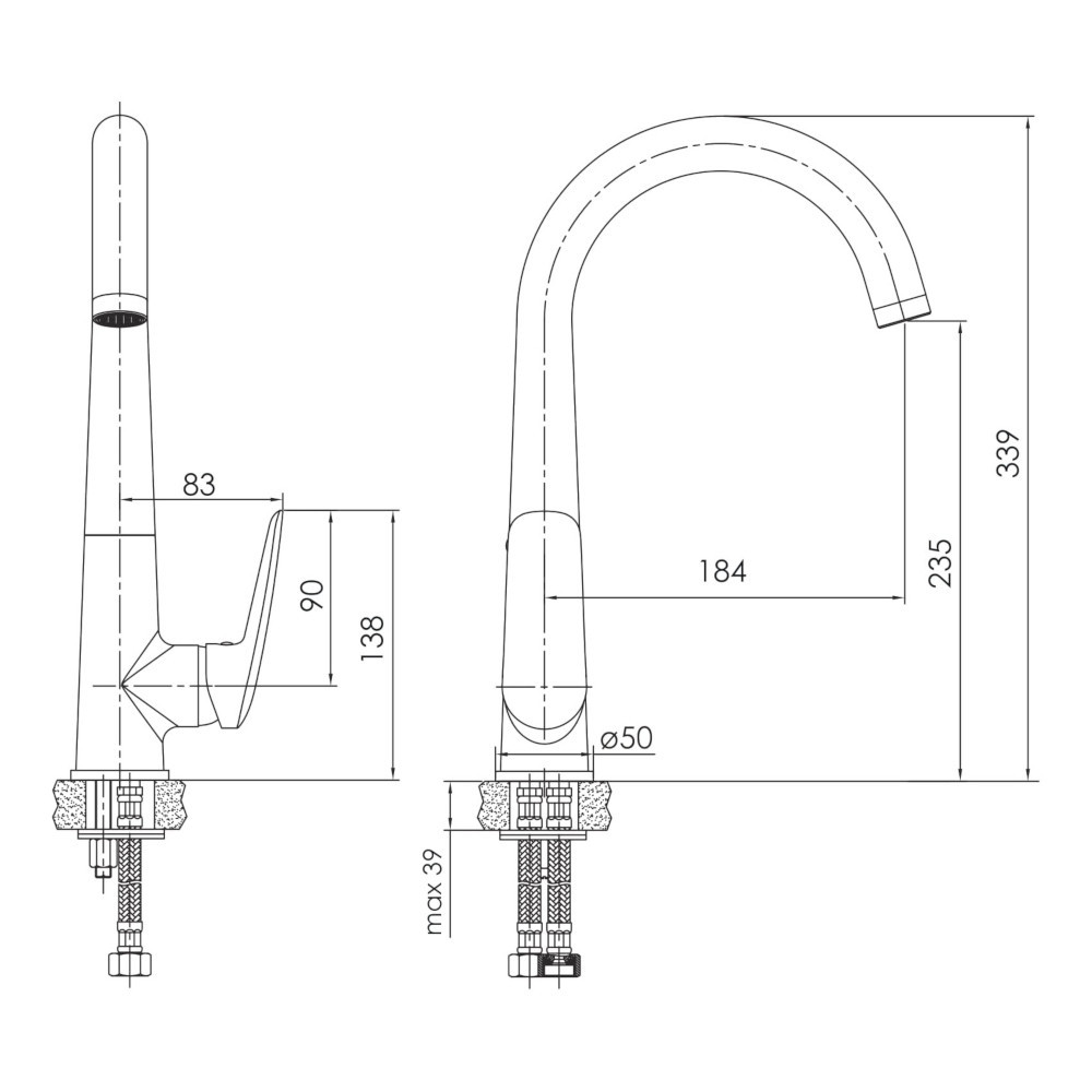 Змішувач для кухні IMPRESE PRAHA NEW хром f03405501AA Київ - фото 7