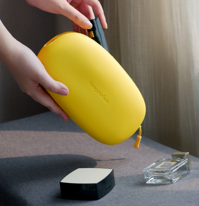 Сумка 2в1 силиконовая косметичка водонепроницаемая для аксессуаров в ваную комнату и душ, дорожняя,жёлтая Каменец-Подольский - изображение 5